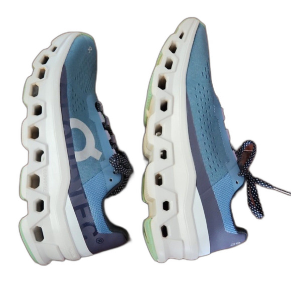 On Cloud Women's Cloudmonster Sneakers, Dust/Vopor, Size 8.5 - Picture 8 of 12